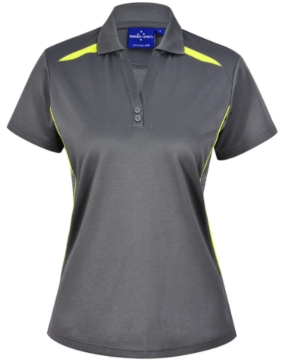 Picture of Winning Spirit, Ladies Sustainable Contrast SS Polo